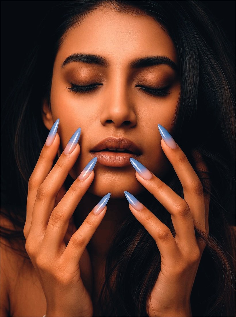 Nailedd It press-on nails on model