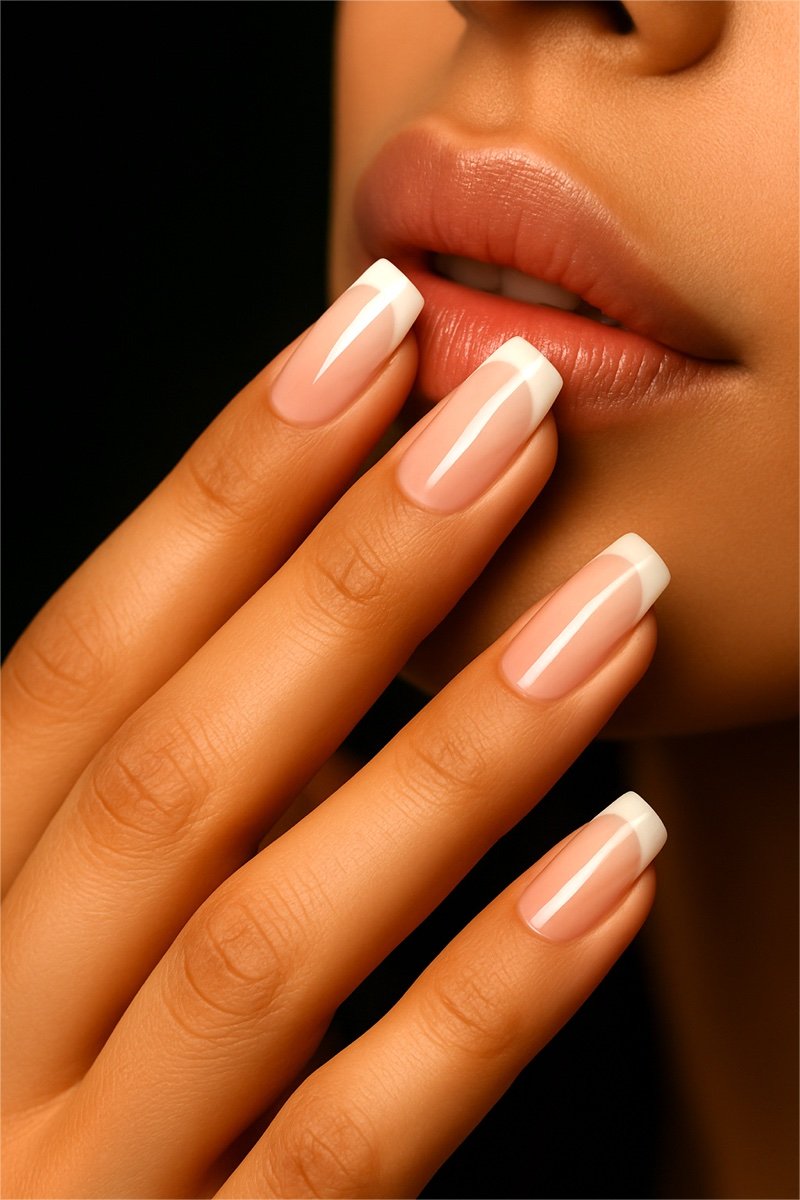 French press-on nails